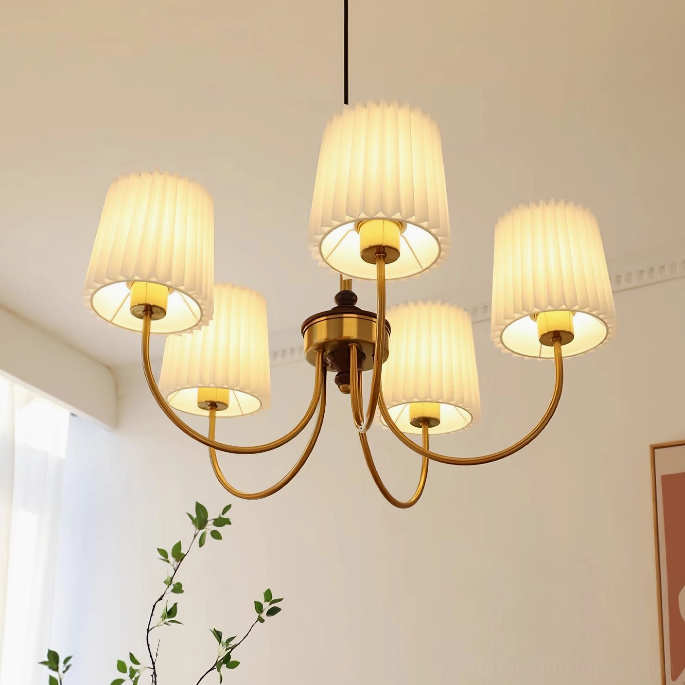 Jeremiah chandelier multi-configuration pendant suitable for dimmer switch integration
