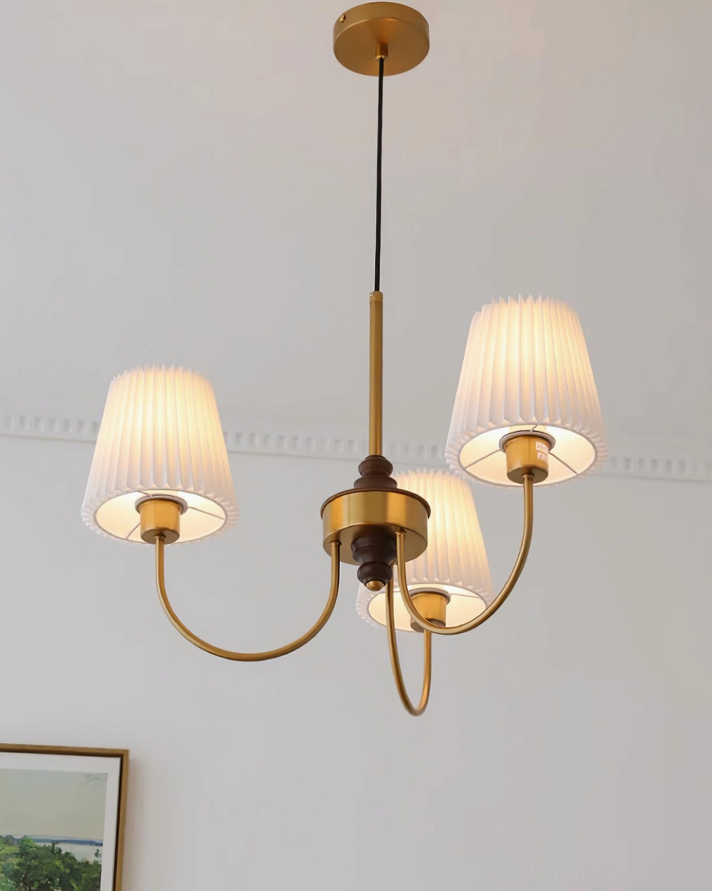Jeremiah modern pendant light demonstrating E26 E27 bulb socket configuration