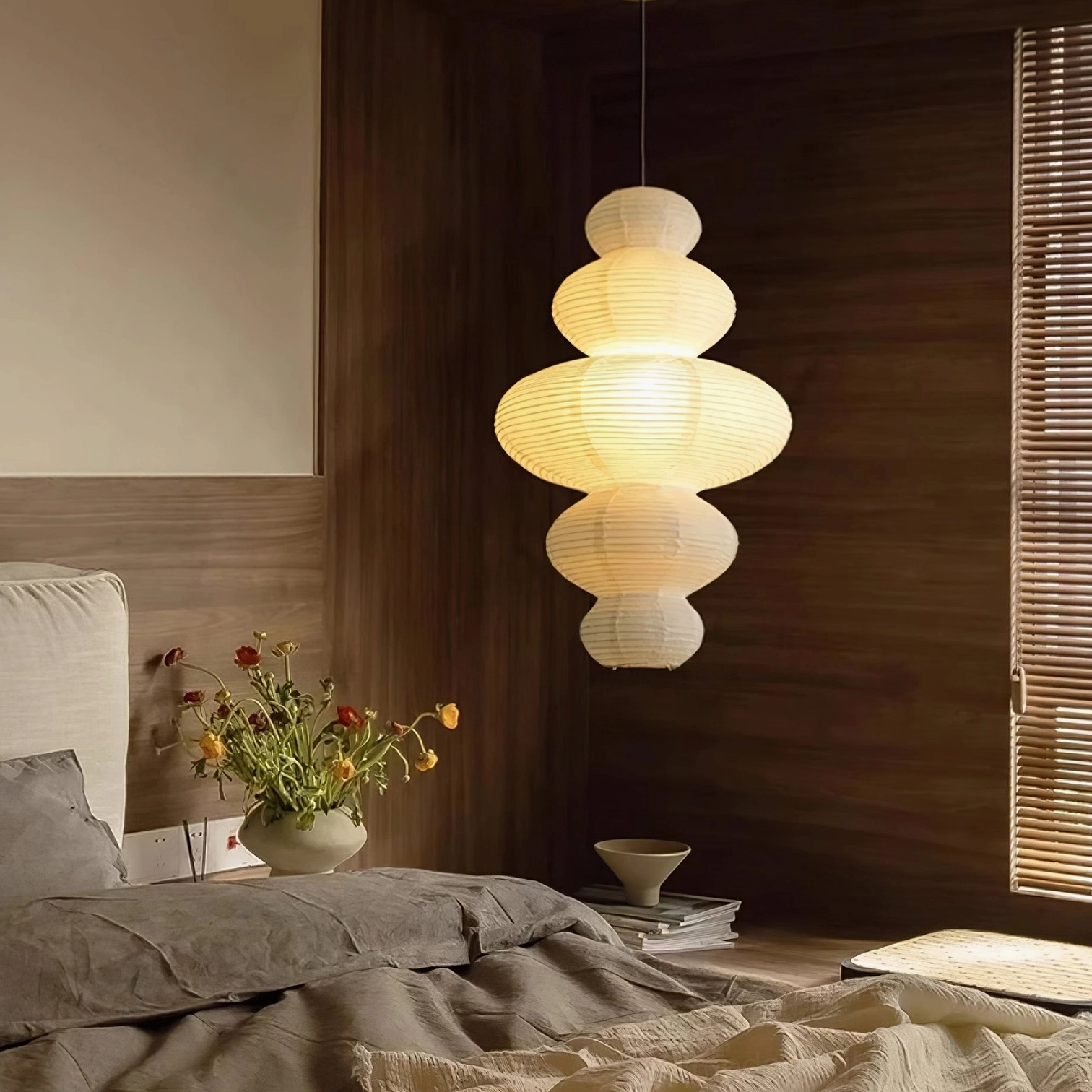 Juni plug-in pendant lamp - 47cm diameter 82cm height ideal spacing