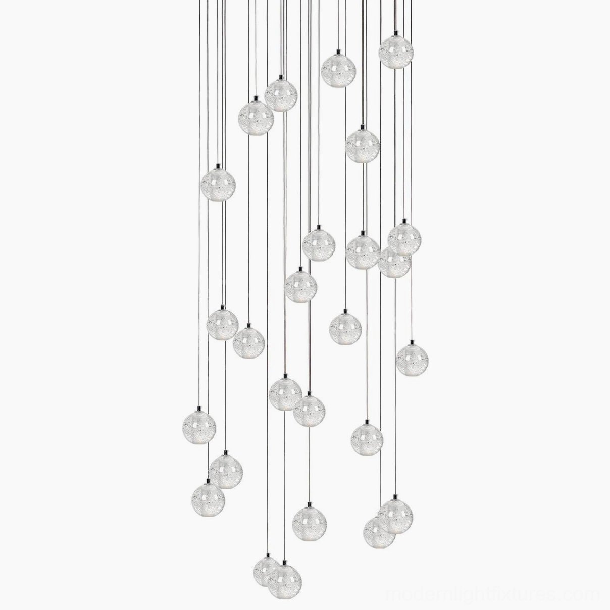 K9 crystal cluster pendant chandelier demonstrating modular design flexibility