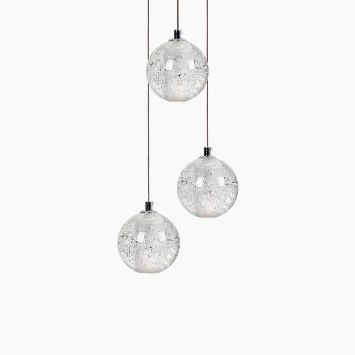 K9 crystal pendant light with hardwired installation and professional mounting options