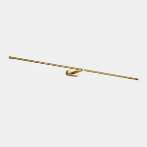 Kady linear wall sconce minimalist brass gold finish studio product view modern LED wall lamp