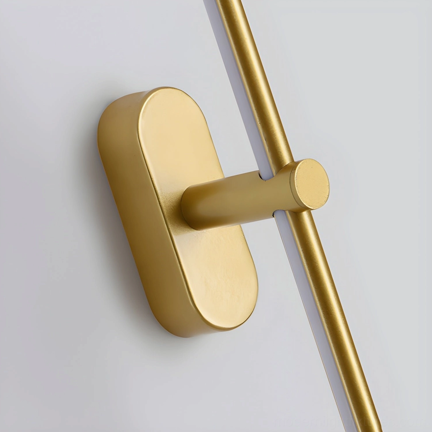 Kady Linear rechargeable wall sconce installation showing simple two-screw mounting process for wireless setup
