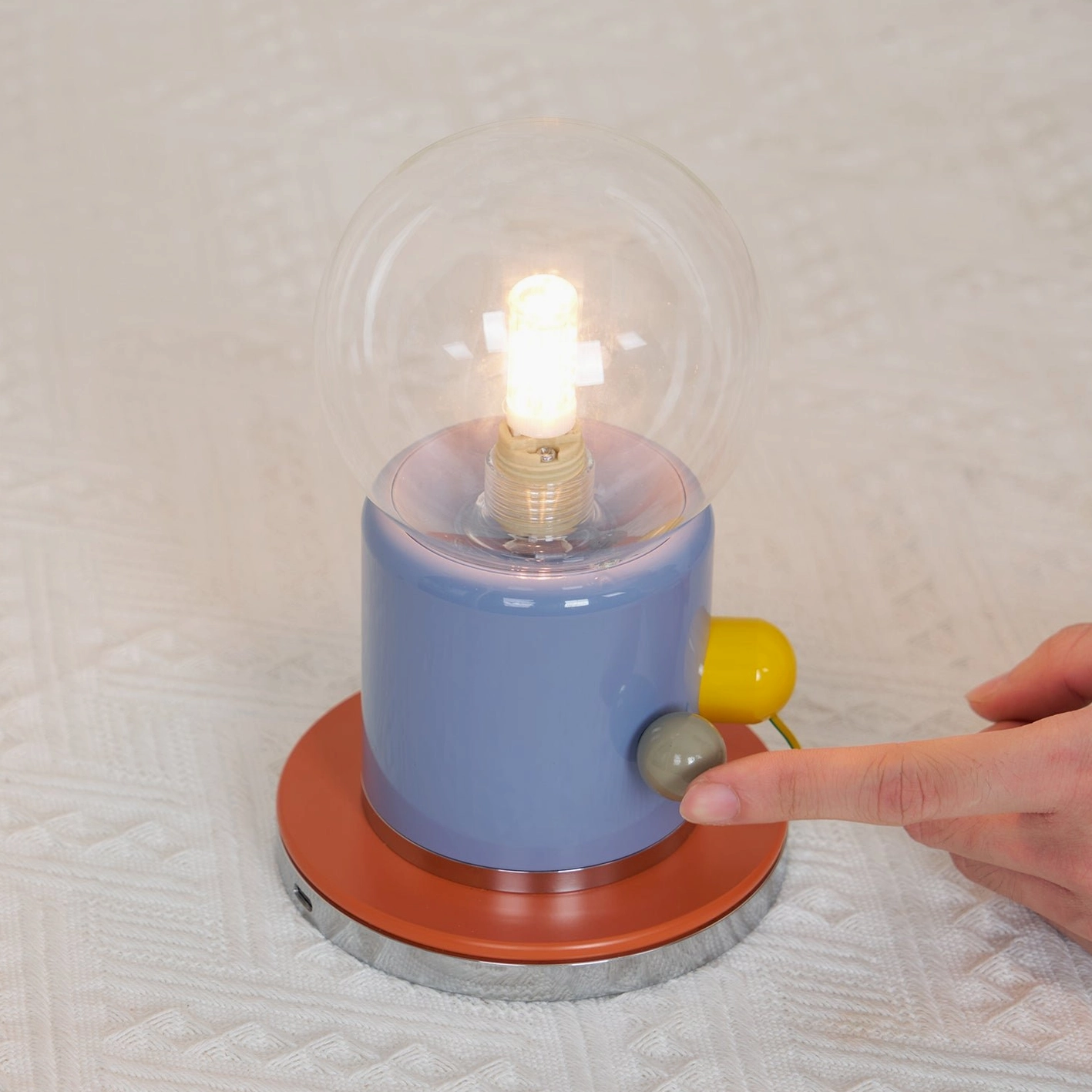Kiely contemporary touch table lamp vibrant color energy creative space design