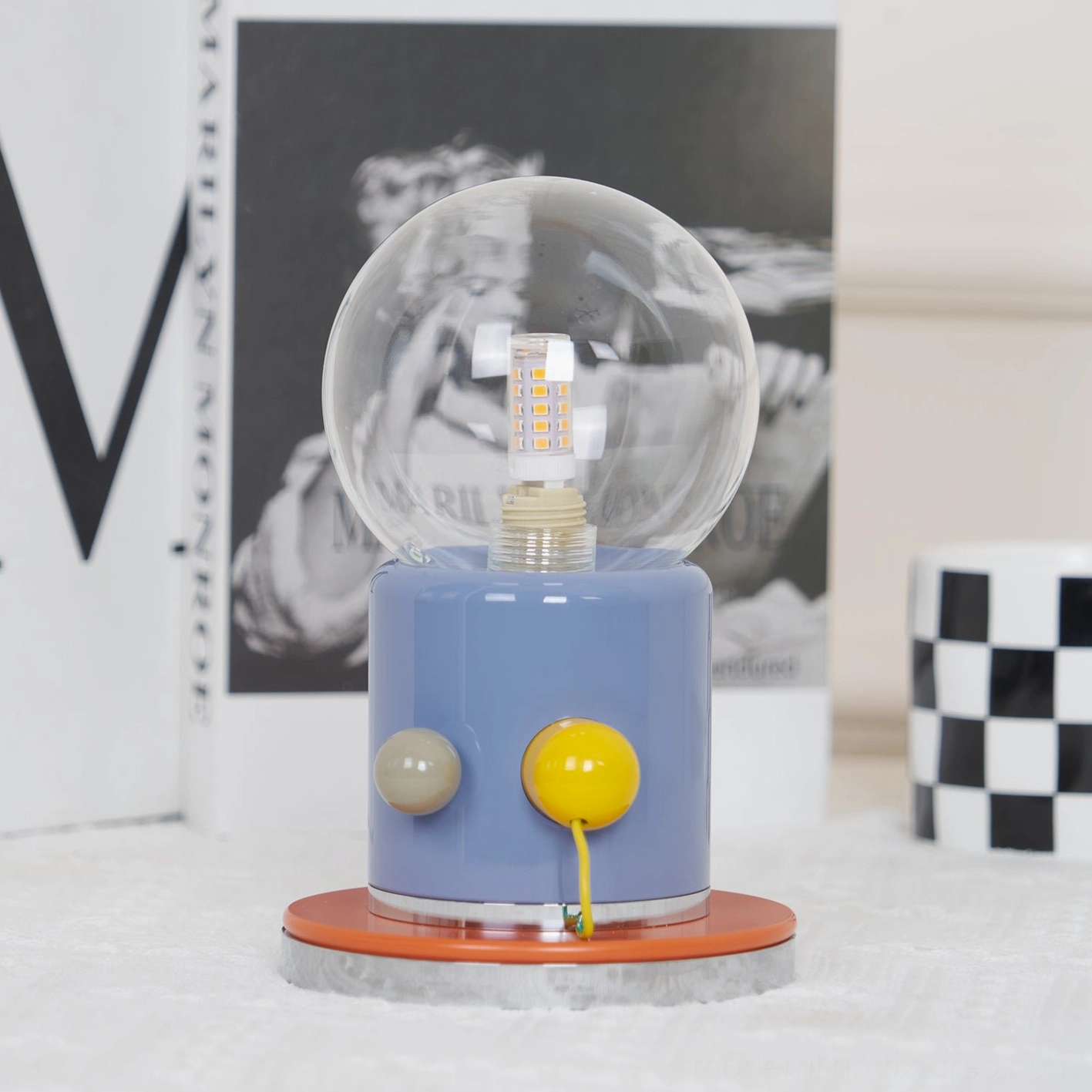 Kiely minimalist touch lamp all color combinations available ceramic base