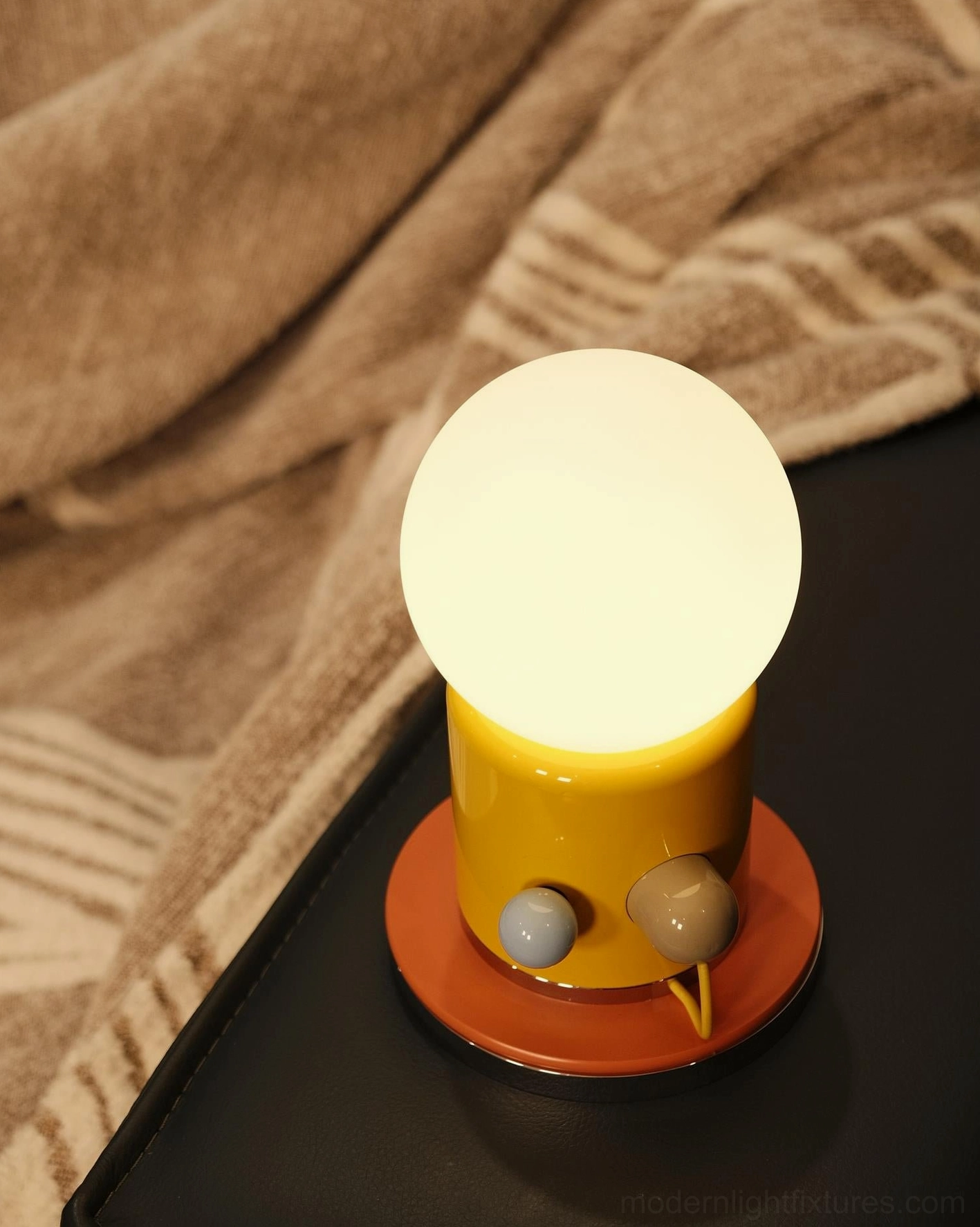 Kiely rechargeable table lamp single tap touch switch responsive operation