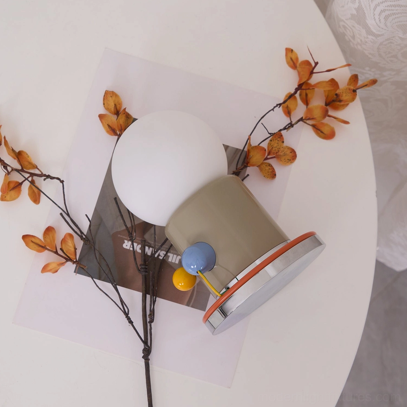 Kiely rechargeable touch table lamp Scandinavian minimalist design aesthetic