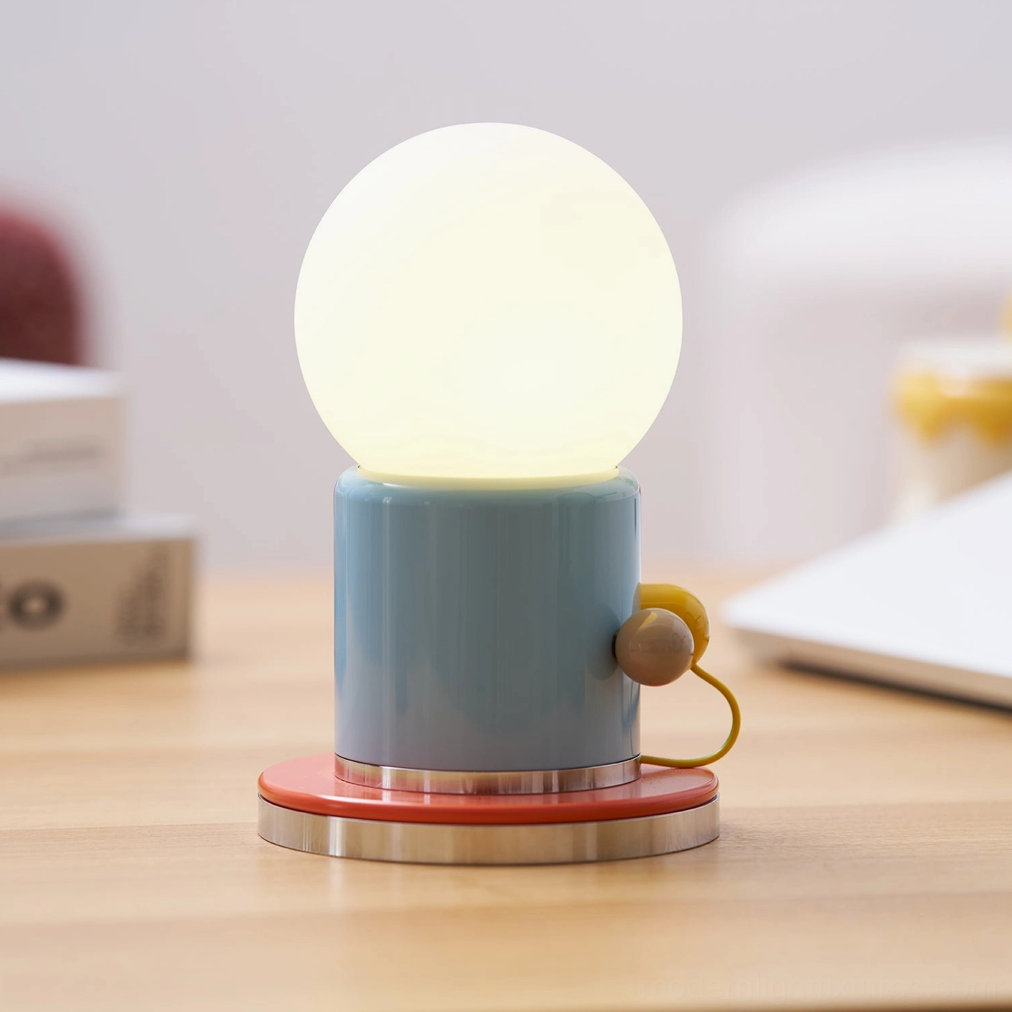 Kiely table lamp frosted globe shade spherical design soft light diffusion