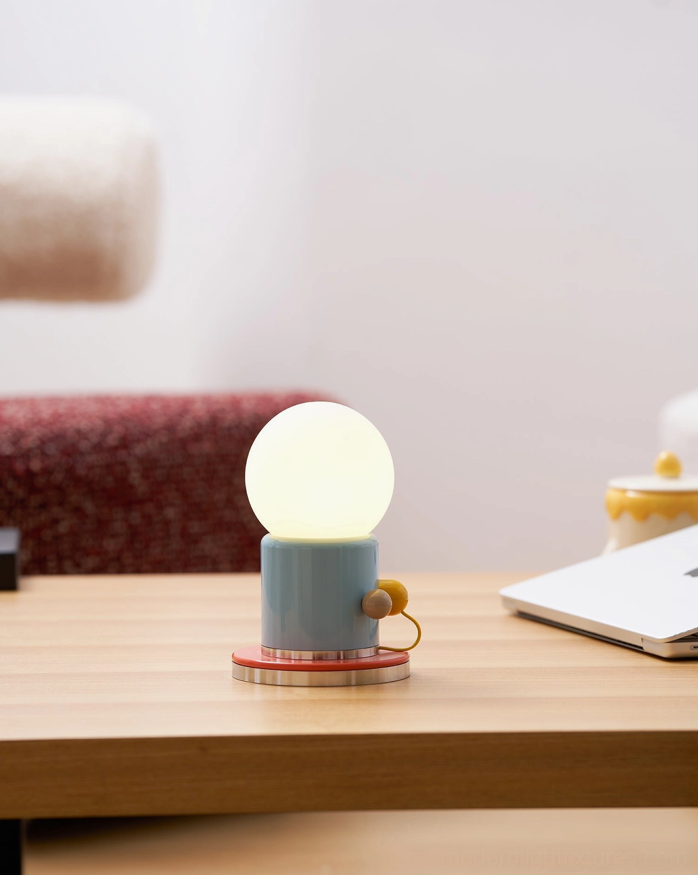 Kiely table lamp metal glass construction durable modern lighting fixture