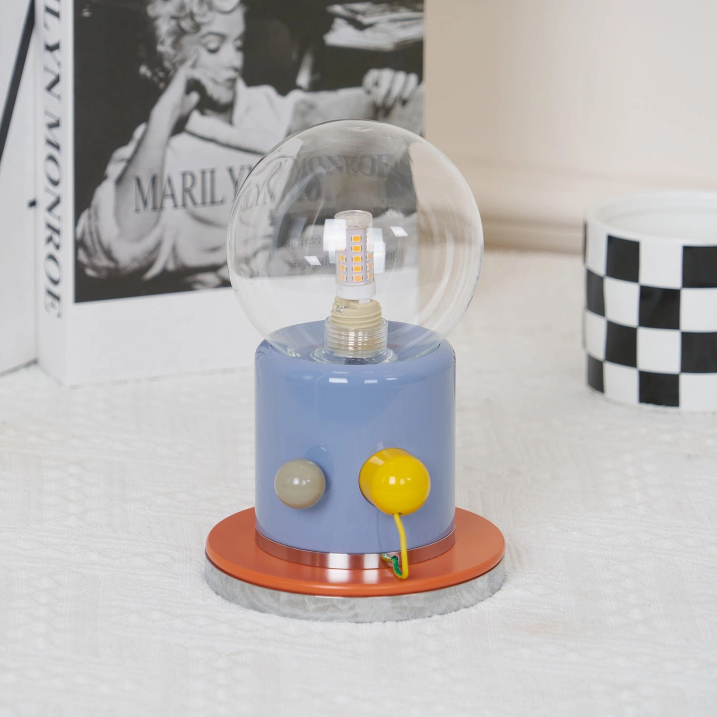 Kiely table lamp postmodern design colorful geometric contemporary aesthetic