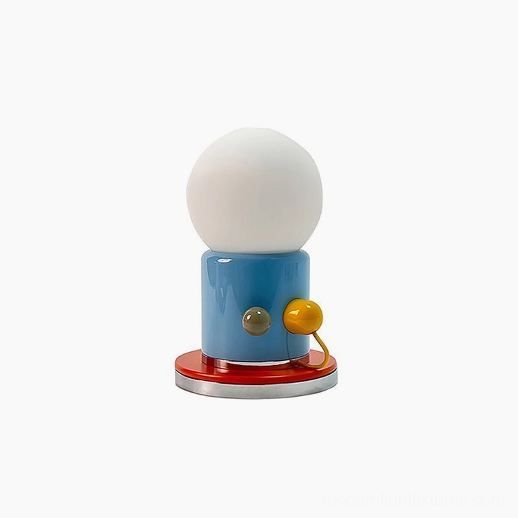 Kiely modern touch table lamp blue and white color scheme contemporary style