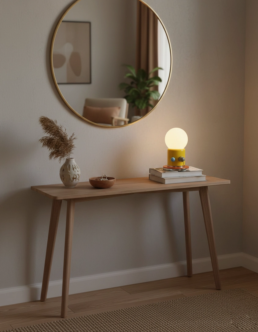 Kiely rechargeable USB table lamp with ceramic base accent knobs close up