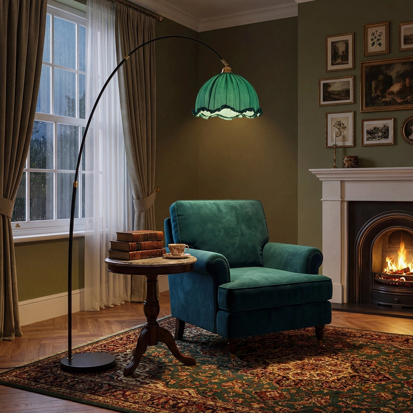 Kimala arc floor lamp contemporary lighting sculptural statement piece