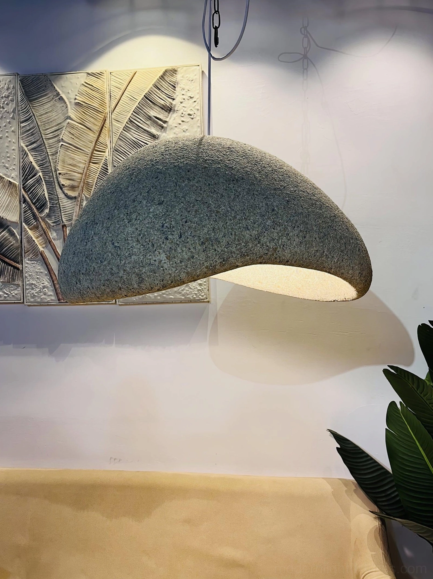 Kioto dark red speckled pendant light bold design statement in modern space
