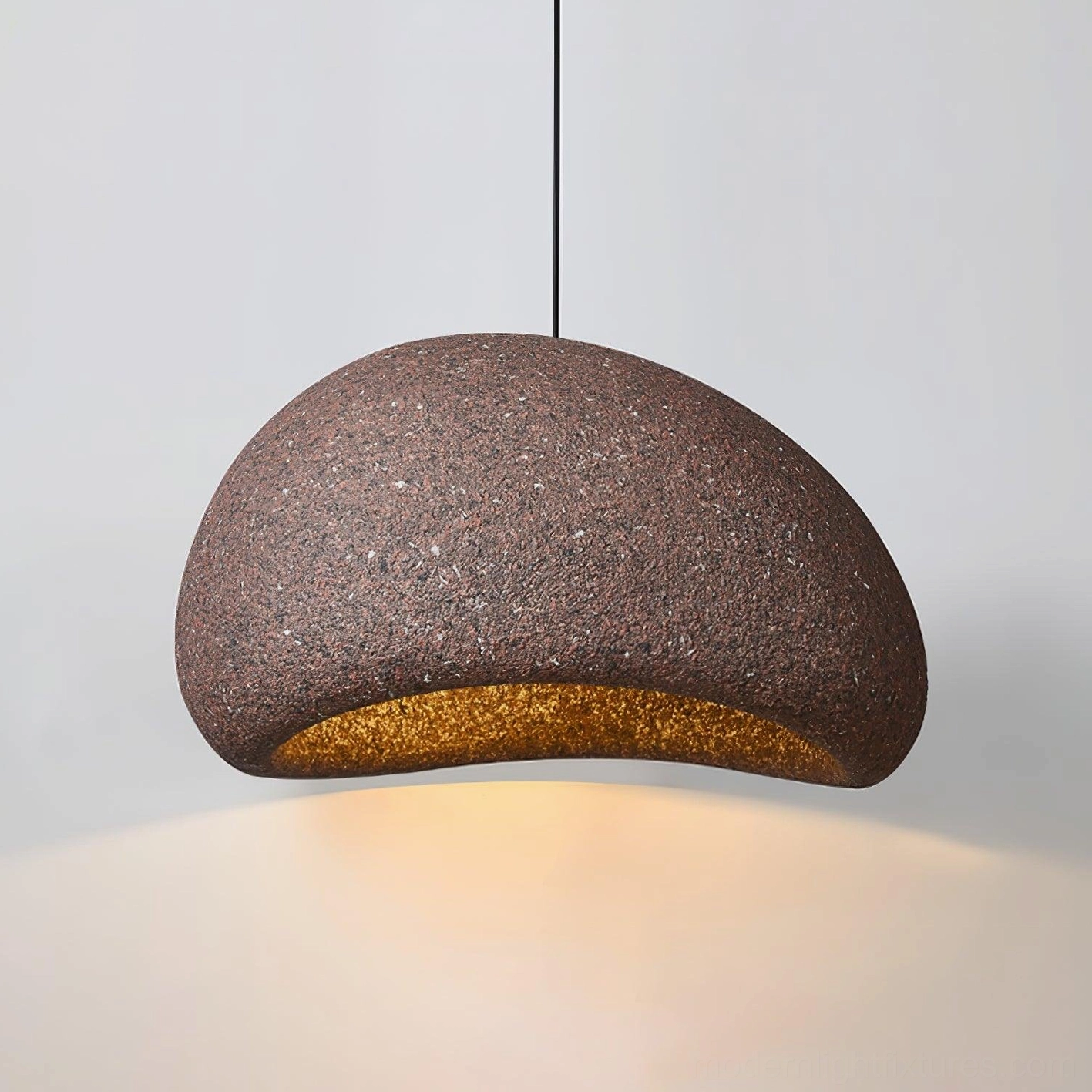 Kioto light grey speckled pendant light in contemporary design studio photography