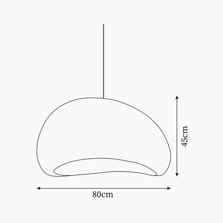 Kioto pendant lamp 80cm technical drawing specifications and dimension diagram