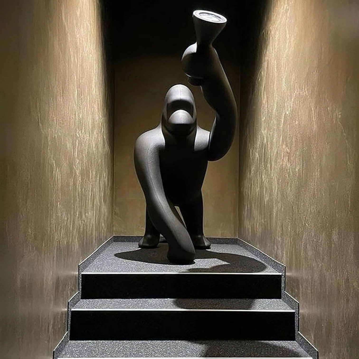 Kong floor lamp comparison showing all three models (A, B, C) together, demonstrating size variations and scale options