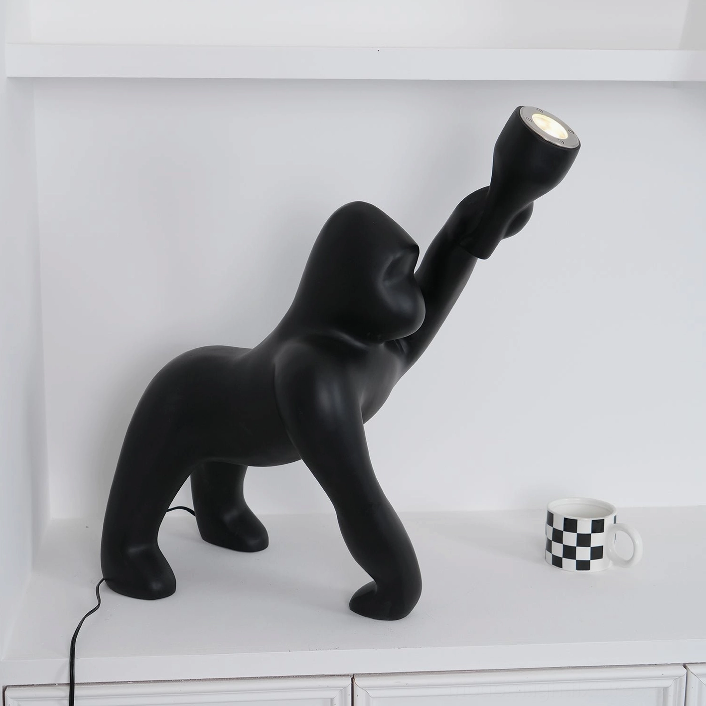 Kong floor lamp contemporary lighting fixture alternative to traditional floor lamps with modern artistic sculptural approach