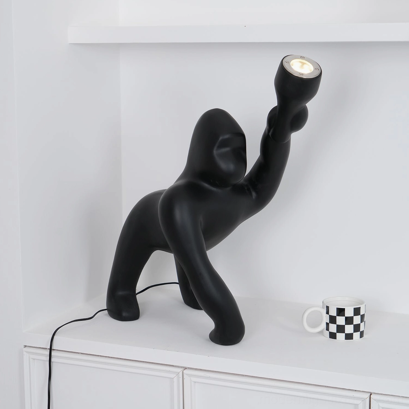 Kong floor lamp conversation starter piece for sophisticated interiors and design-forward home environments