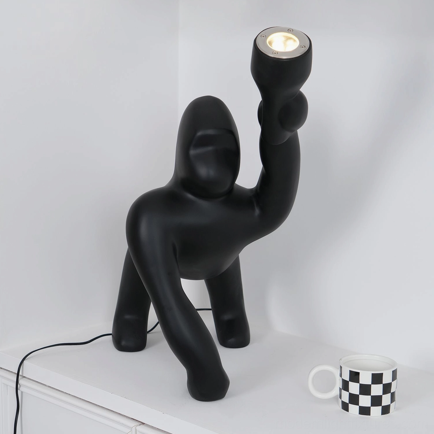 Kong sculptural floor lamp investment in quality contemporary art lighting with 50000 hour LED longevity guarantee