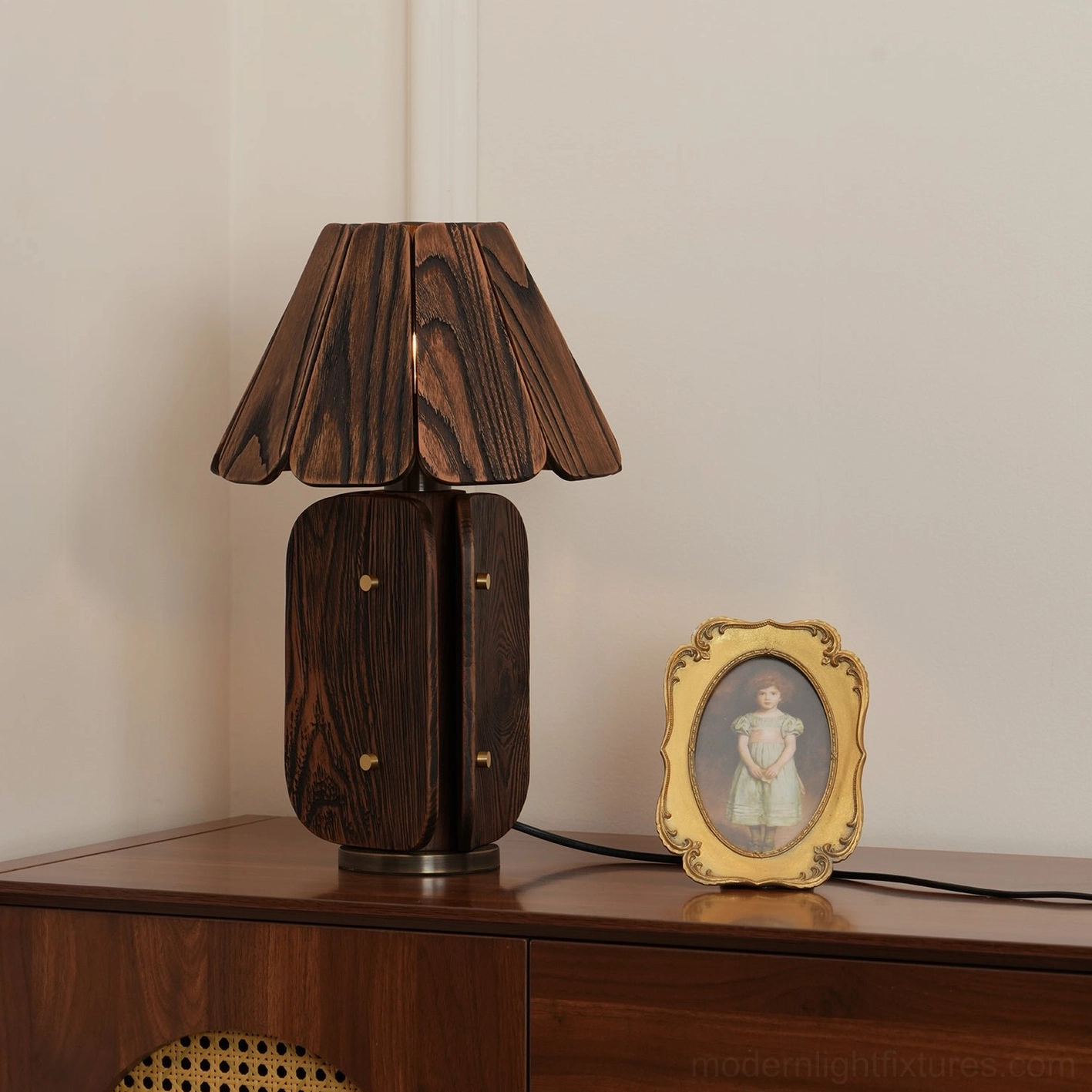 Kubec table lamp with E26 E27 socket compatibility and energy efficient LED bulb option