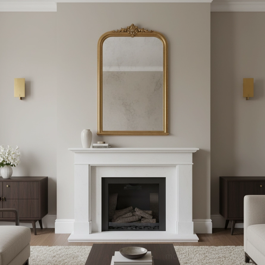 Kyren natural brass wall sconce authentic patina development architectural lighting statement