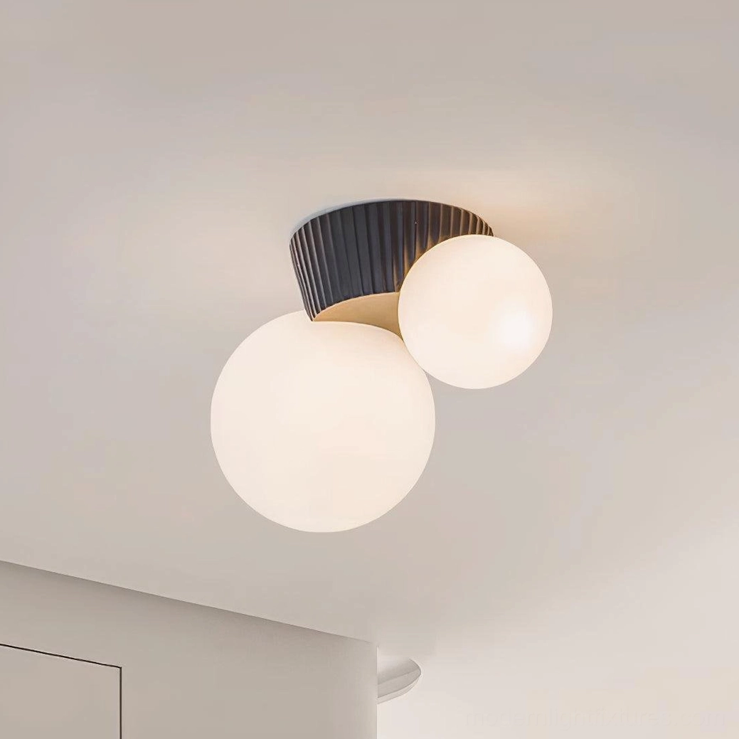 Land black modern ceiling light with clean lines and contemporary flush mount design