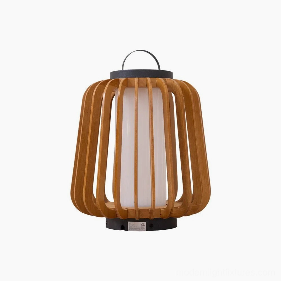 Lanvera medium cordless outdoor table lamp stainless steel black material choice option