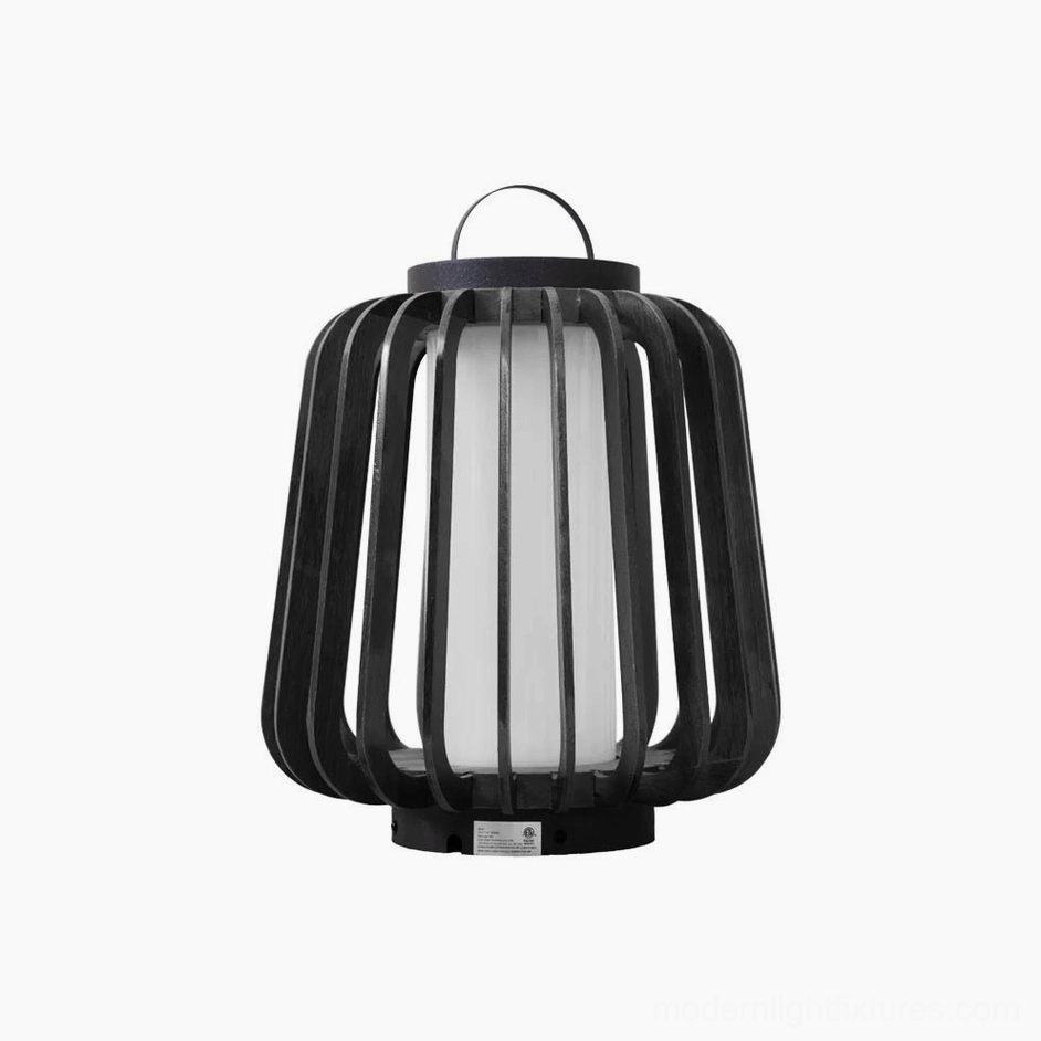 Lanvera medium outdoor rechargeable lamp side table patio styling placement idea