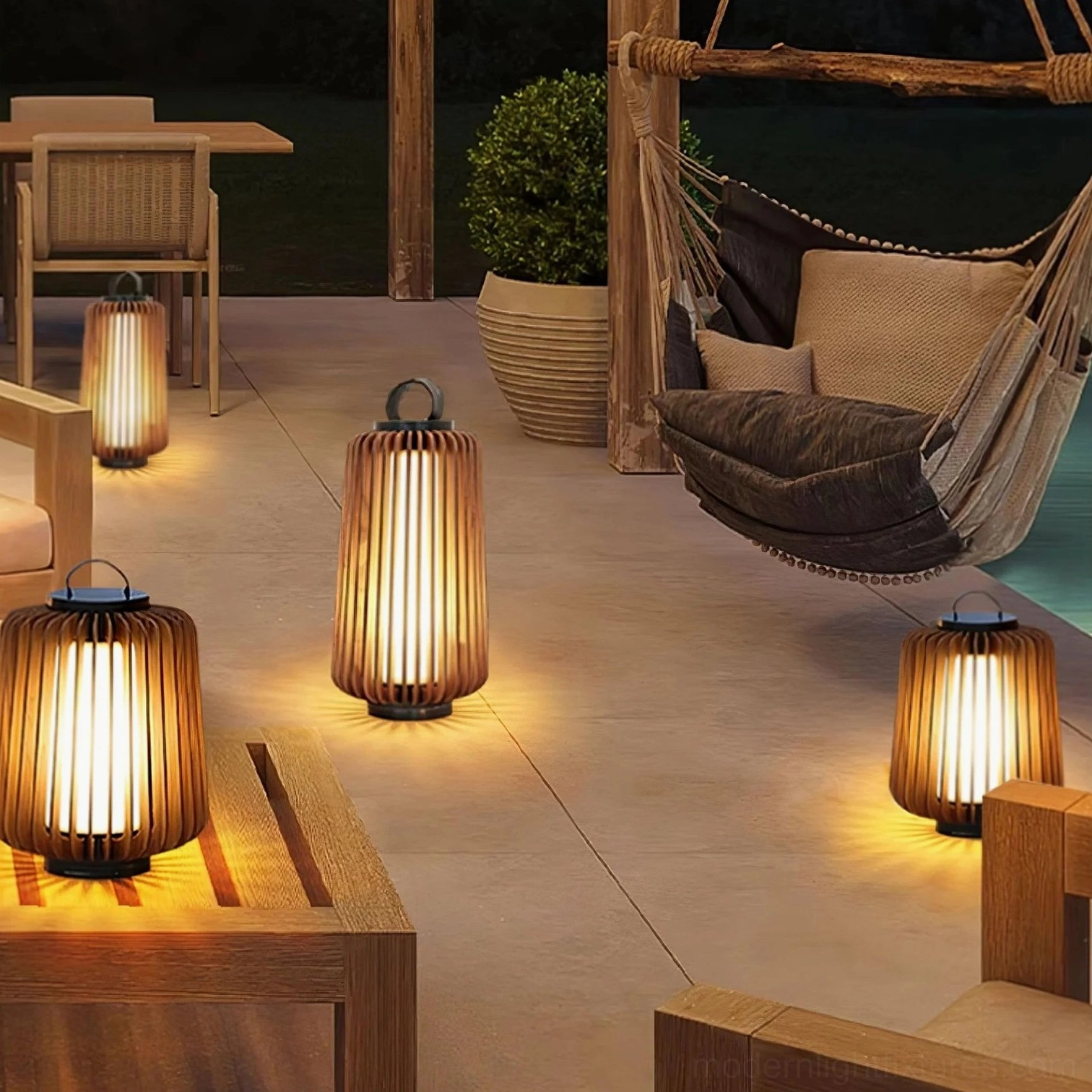 Lanvera outdoor lamp bohemian aesthetic boho garden patio warm inviting ambiance