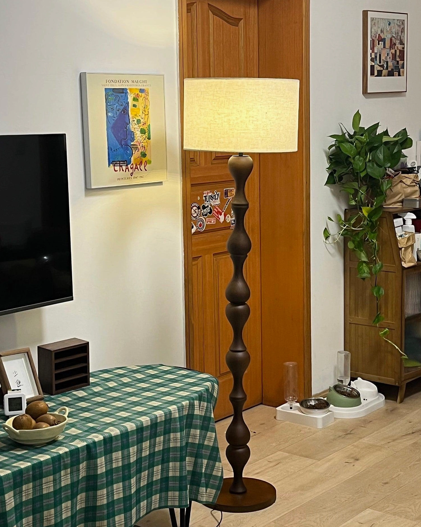 Laredo vintage inspired floor lamp farmhouse style living room placement