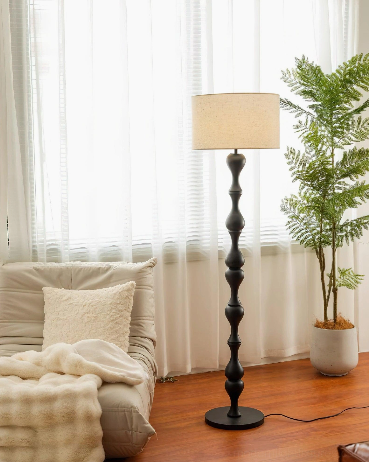 Laredo floor lamp styling with home furnishings decorative placement