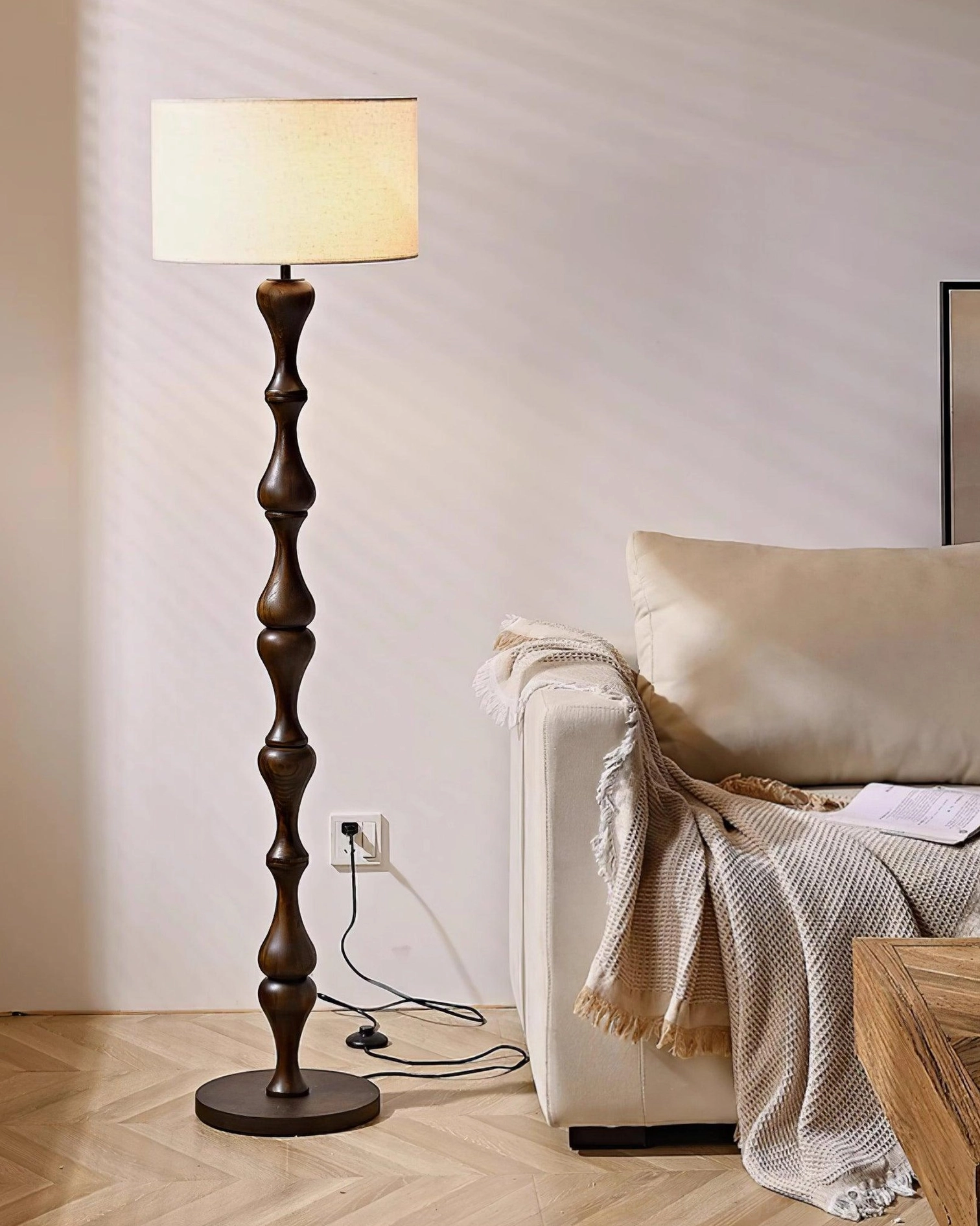 Laredo floor lamp cord and foot switch detail operational functionality