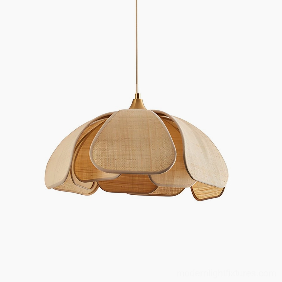 Latticeon 80cm large woven pendant light in gold and beige, suitable for spacious kitchen islands