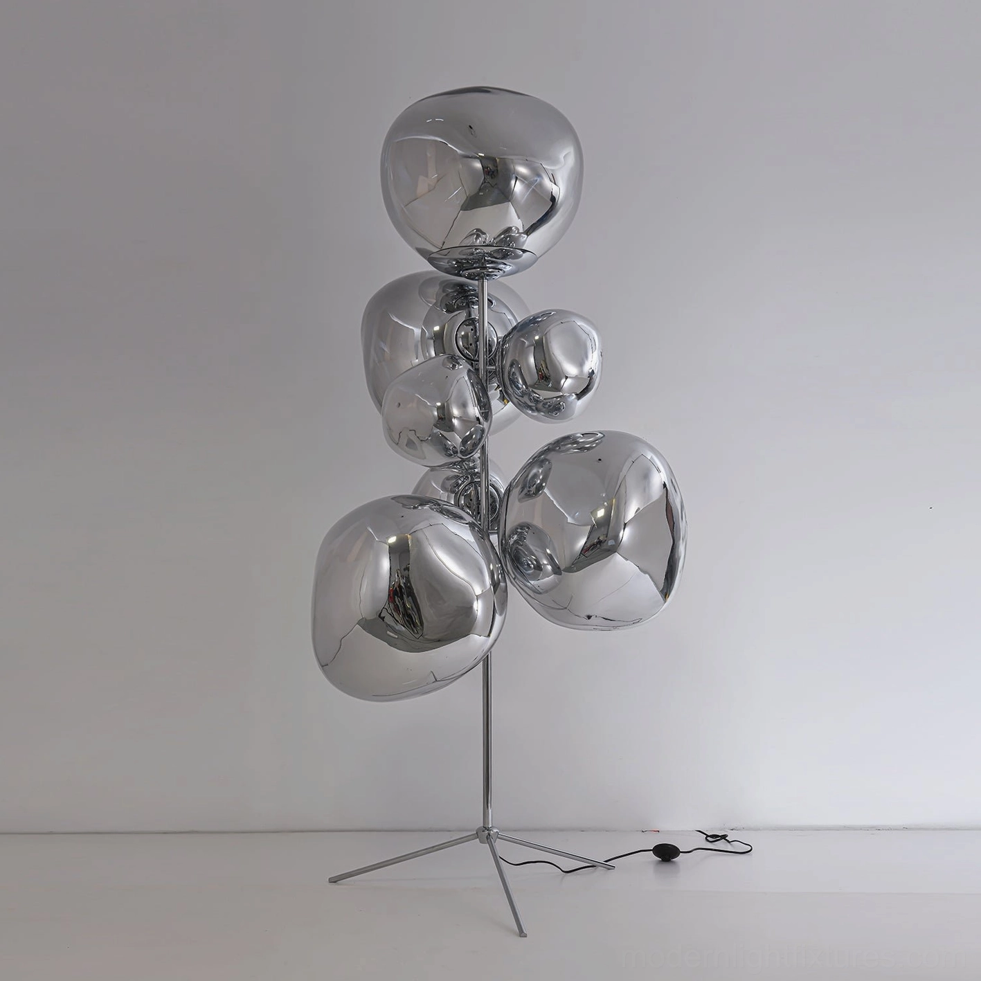 Large lava bubble floor lamp variant 100cm x 180cm in contemporary style living room