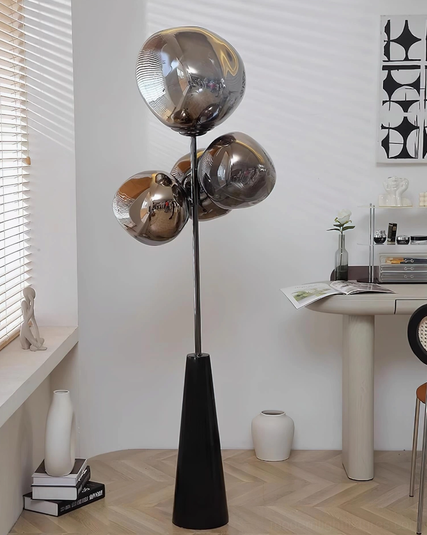 Lava Column floor lamp architectural lighting solution for modern home office and creative workspace
