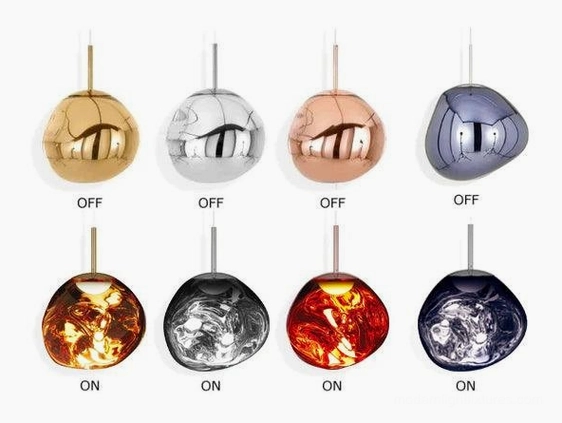 Contemporary lava pendant lamp atmospheric immersive lighting sculpture