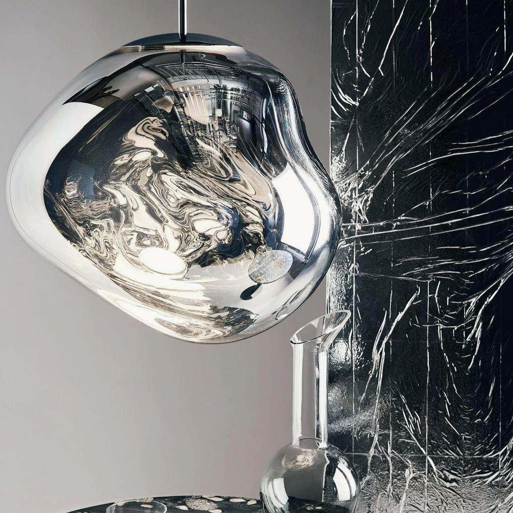 Contemporary pendant lamp atmospheric fractured light immersive experience