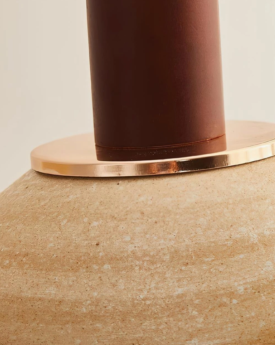 Legro ceramic pendant light styled with modern home decor demonstrating Scandinavian and Japanese minimalist design