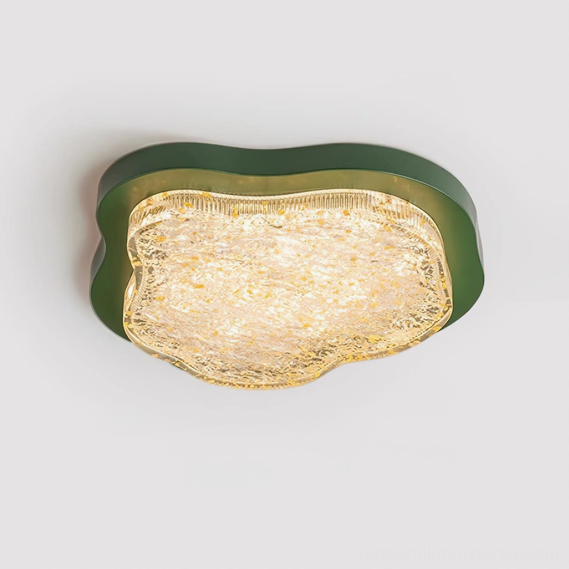 Levante modern ceiling light fixture showing integrated LED warm white illumination and shadow play effect