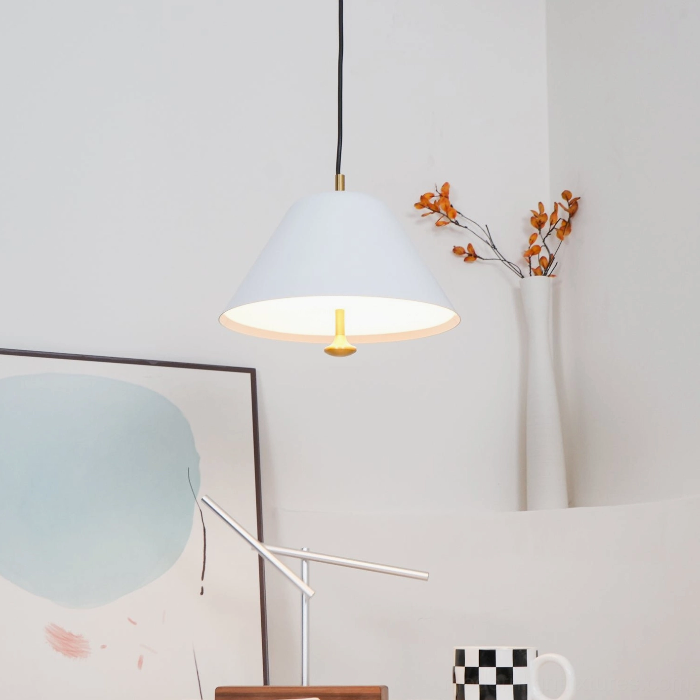Modern levitate pendant light 150cm adjustable cord length suspension customization