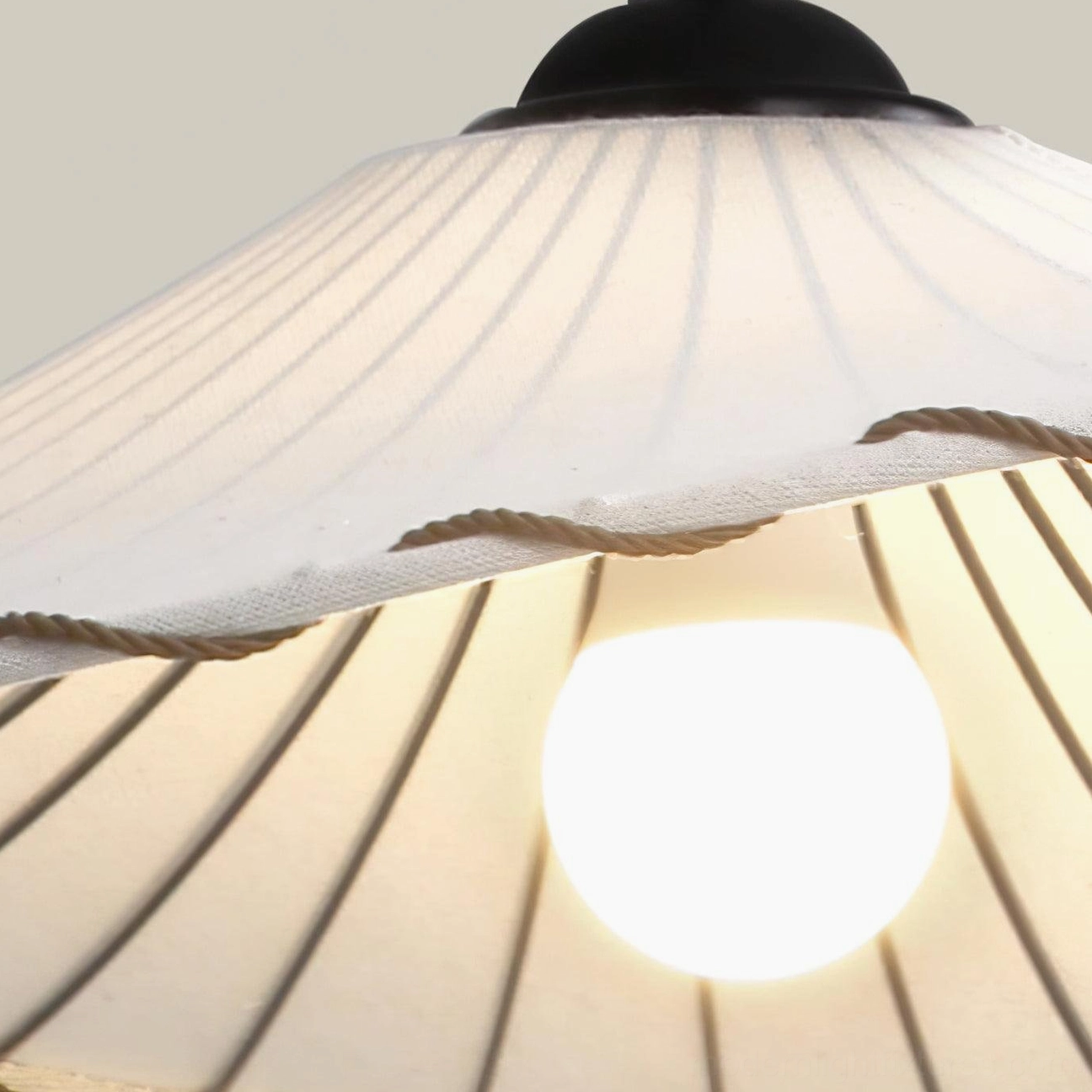 Liana wabi-sabi pendant light in eclectic living room blending traditional and modern elements