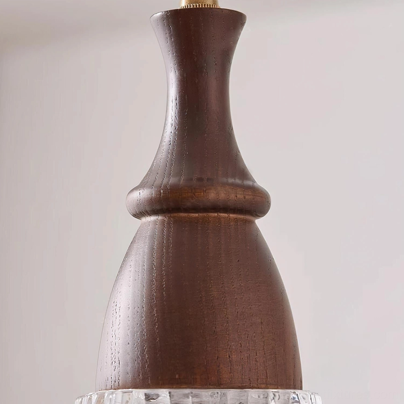 Lila mid-century modern pendant fixture with dimmable compatibility and sloped ceiling mount