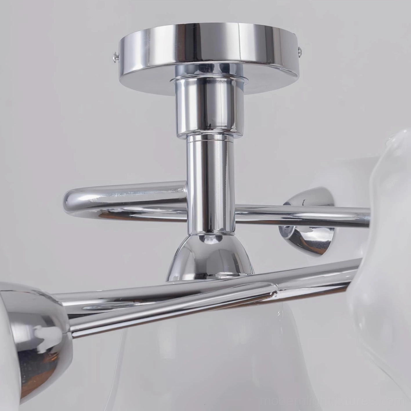 Lily Cascade modern frosted glass ceiling light fixture - complete product showcasing all design elements