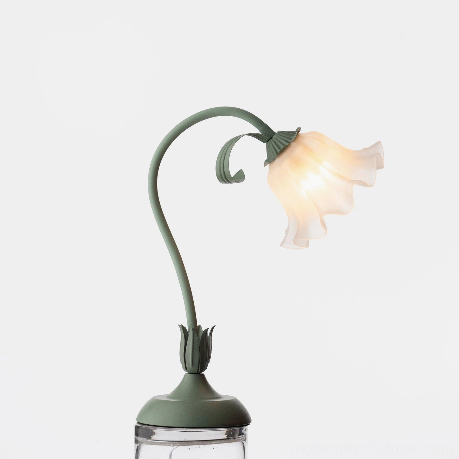 Lily flower table lamp energy-efficient 5W LED light source in home decor arrangement
