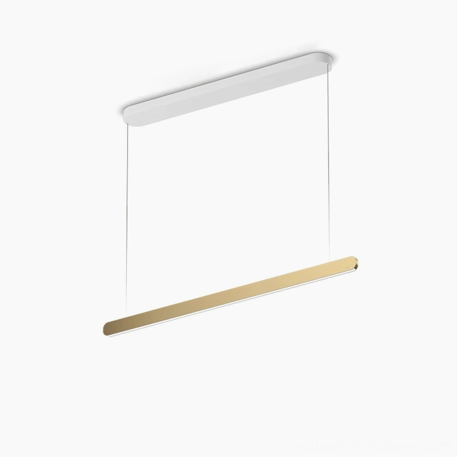 Linear LED pendant light with three-color adjustable temperature settings for any mood