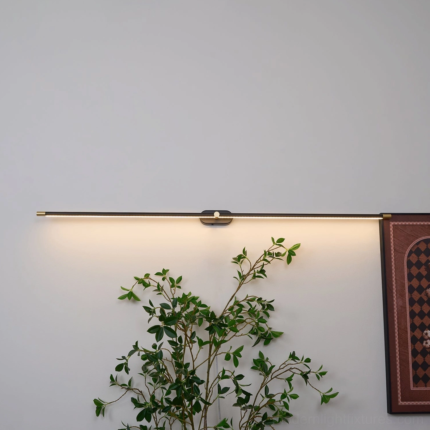 Contemporary linear wall lamp warm white 3000K cool white 6000K color temperature options