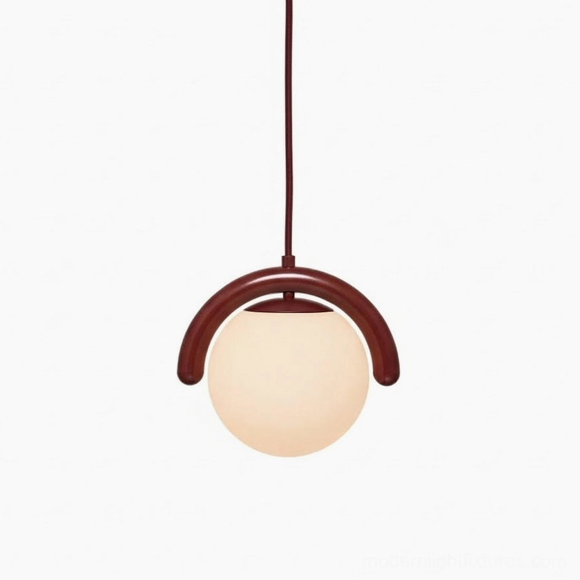 Linear wave pendant light product showcase featuring wave-frame design and glass globes