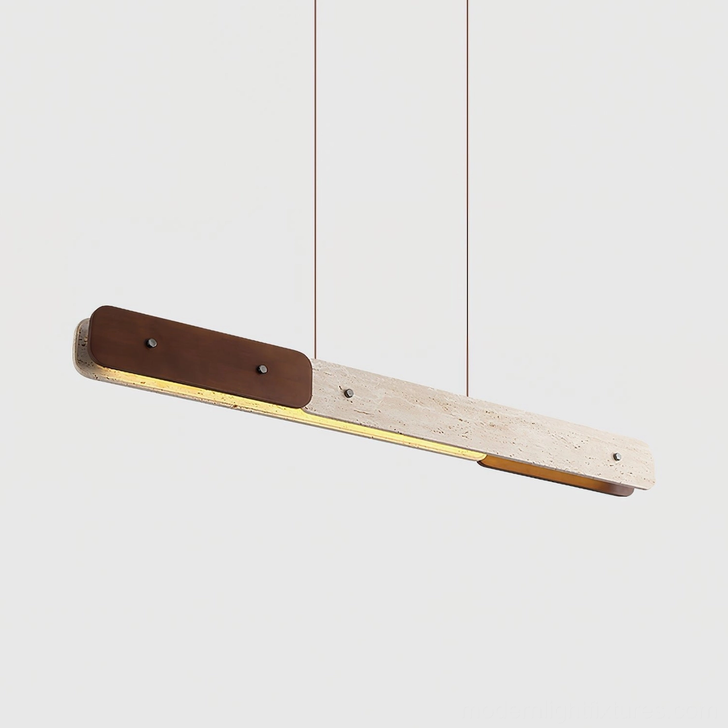 Linero linear chandelier - minimalist modern pendant light with 50000 hour LED lifespan
