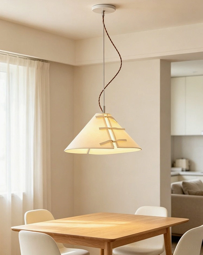 Linette Bow pendant light installation overview with adjustable cord and ceiling canopy hardware included